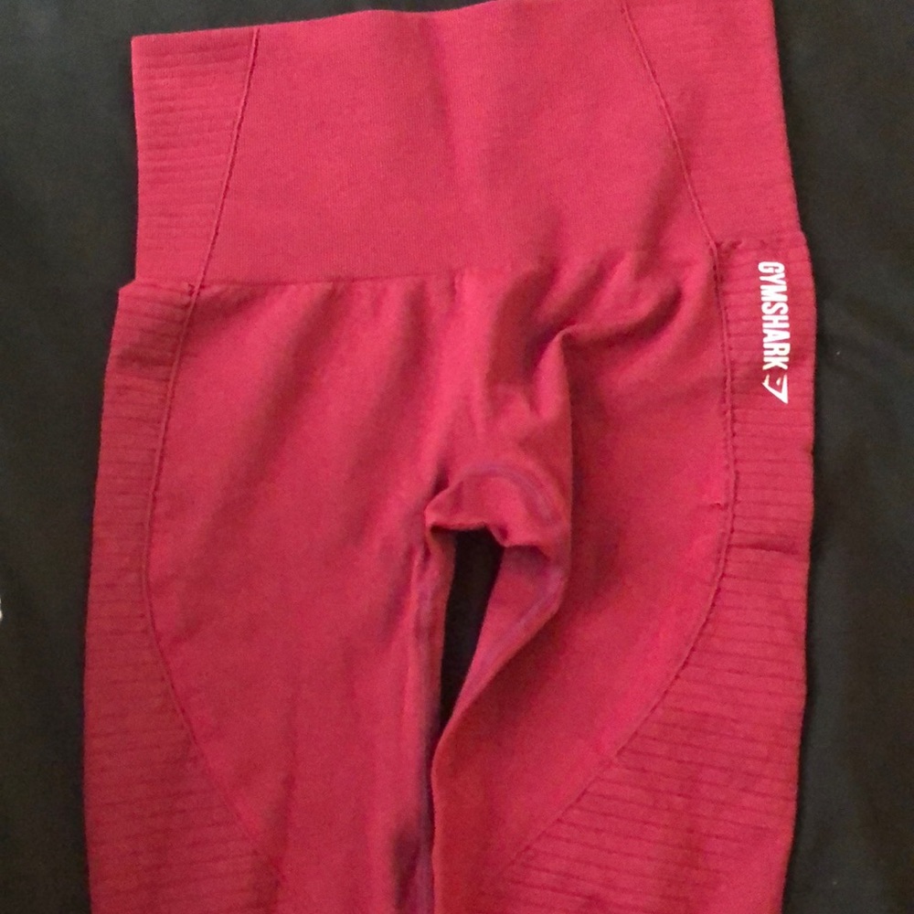 Maroon gymshark dry fit leggings